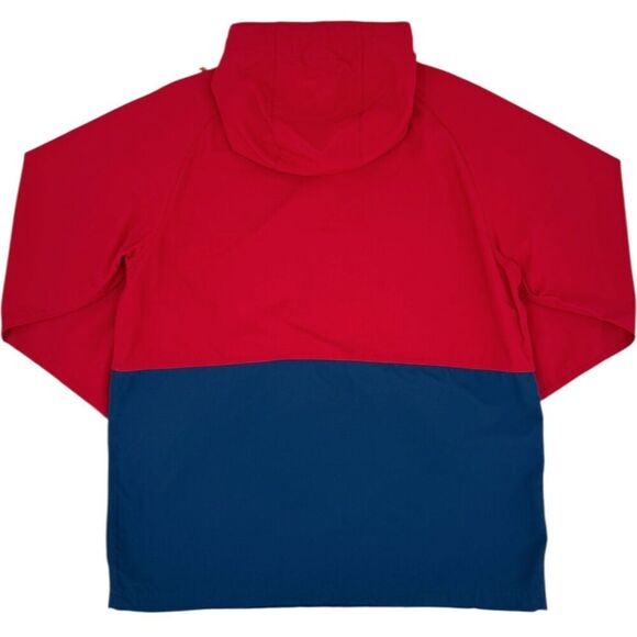 L.L. Bean Men's Mountain Classic Anorak Jacket Blue Red Colorblock Medium Tall - Picture 2 of 11